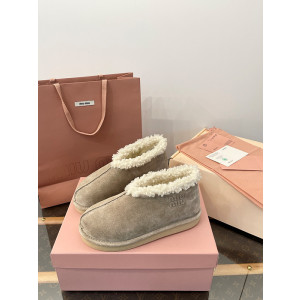 미우미우 스웨이드 시어링 부티