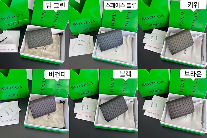 보테가 베네타 인트레치아토 피콜로 명함 카드지갑 805825 (6COLOR)